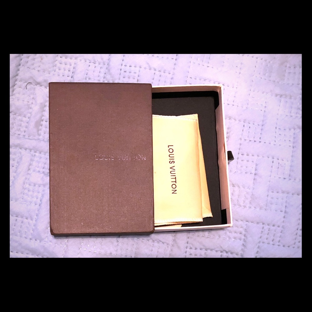Louis Vuitton box and cloth